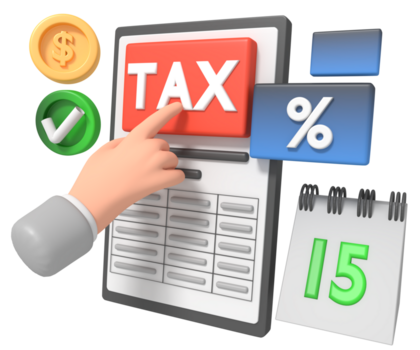 Tax filing illustration